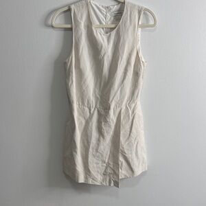 Club Monaco Cream Striped Romper